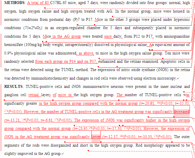 SCI论文英语润International journal of ophthalmology( IF 0.119)发表案例