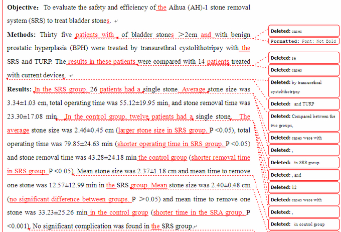 SCI论文英语润Urological Research( IF 1.591)发表案例