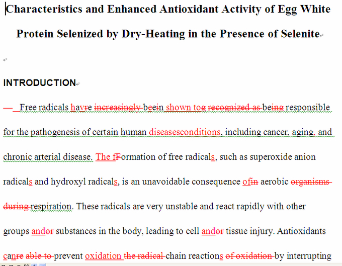 SCI论文英语润色范,Journal of Agricultural and Food Chemistry( IF 2.906)发表案例