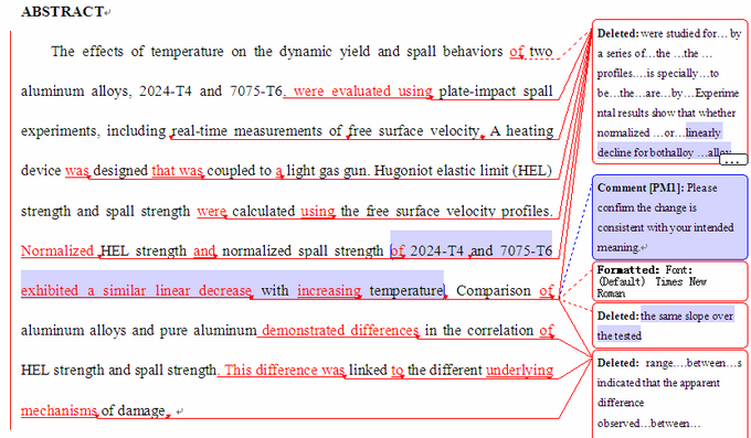 SCI论文英语润色Materials Science and Engineering: A( IF 2.108)发表案例
