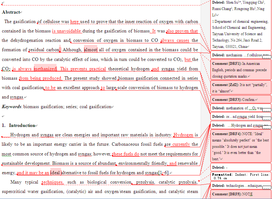SCI论文英语润色范例,International Journal of Hydrogen Energy( IF 3.313)发表案例